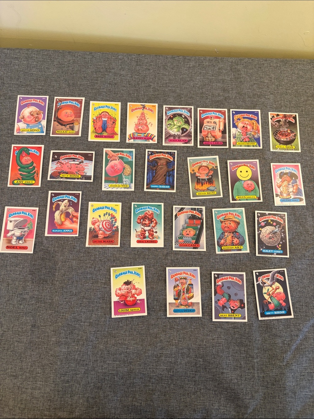 1987 Garbage Pail Kids original Trading Cards Lot of 26, assorted